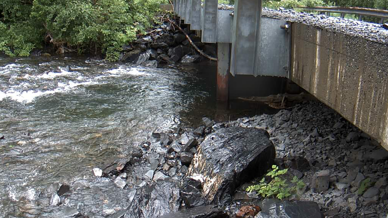 Monitoring remote river pass for water, ice and snow